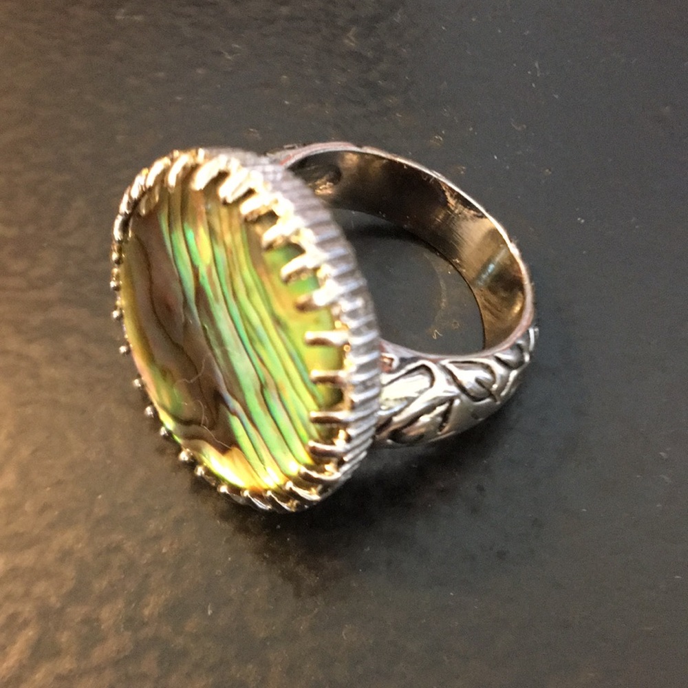 Abalone Bangle And Ring - image 4
